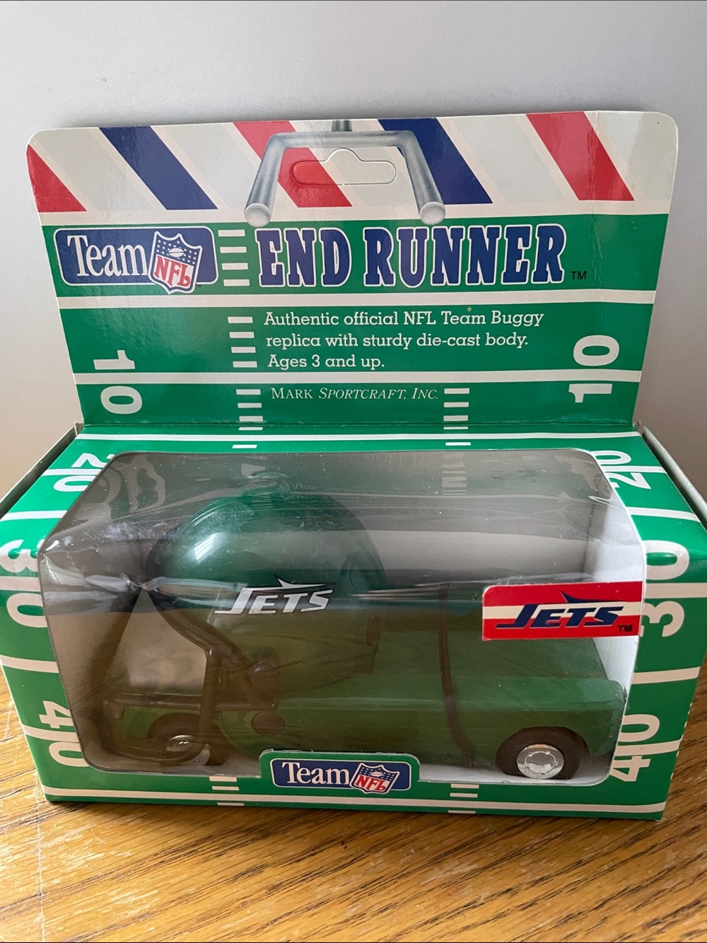 NFL New York Jets End Runner Green Die-Cast Team Buggy by Mark Sportcraft NEW